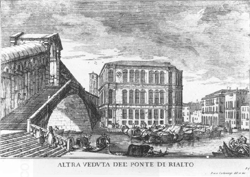 CARLEVARIS, Luca The Rialto Bridge d oil painting picture
